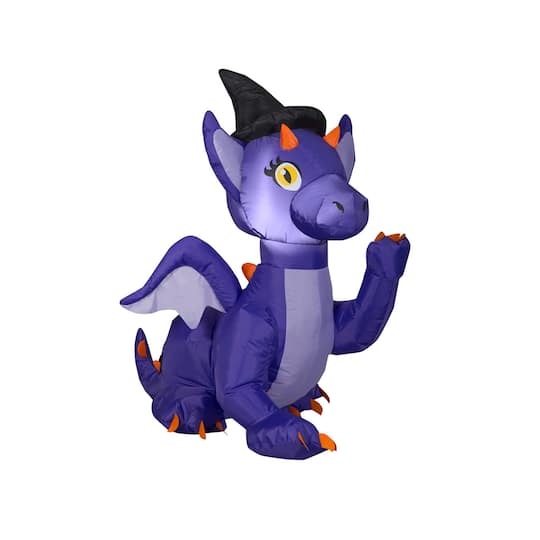 3ft. Airblown&#xAE; Inflatable Halloween Purple Baby Dragon